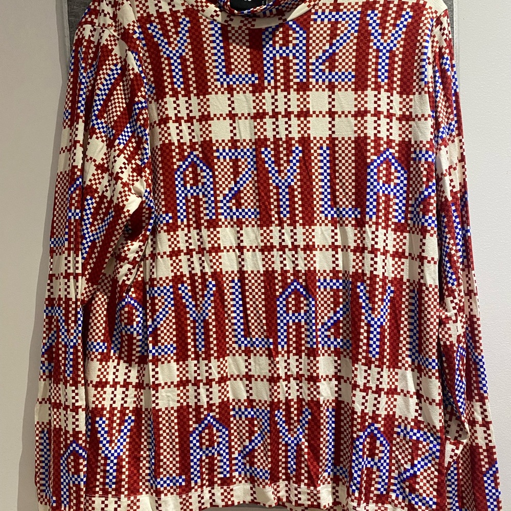 🥯 Lazy Oaf Checkered Long-Sleeved Mockneck 📍